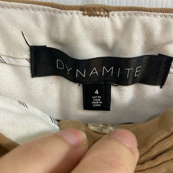 Dynamite Flare Split Hem Tan Dress Pants Trousers Women’s Size 4 Fall - Picture 6 of 9